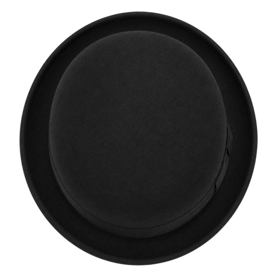 Downtown Hats Classic Black Wool Felt Hat